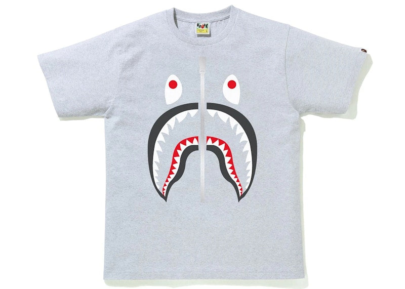 BAPE Shark Tee Grey