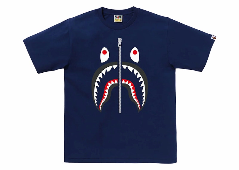 BAPE Shark Tee Navy