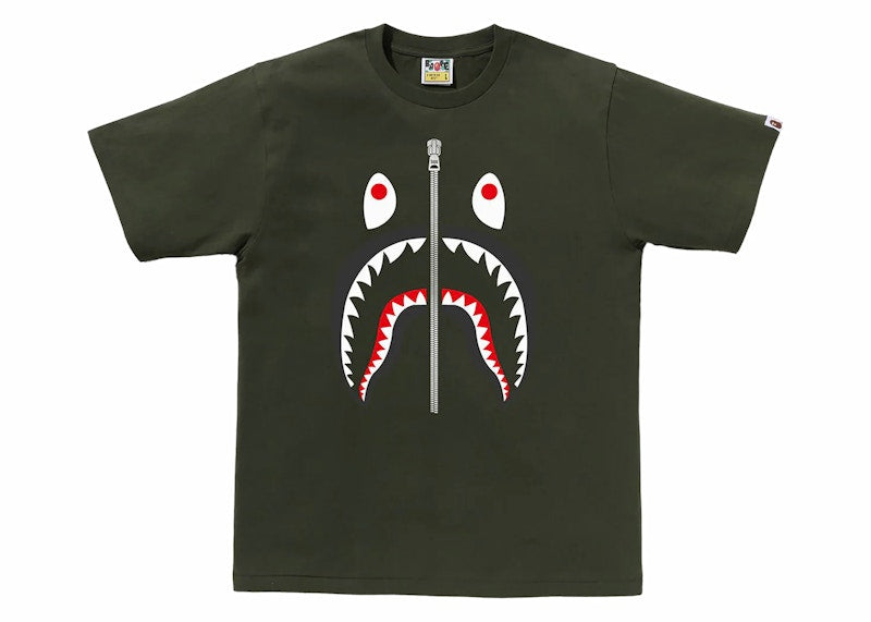 BAPE Shark Tee Olivedrab