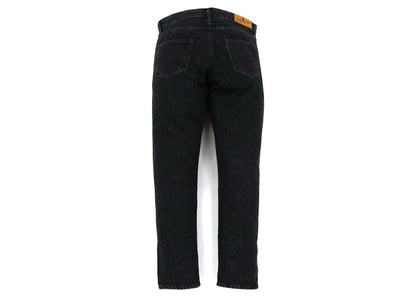 BAPE Shark Washed Wide Fit Denim Pants Black
