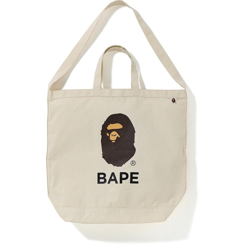 BAPE Shoulder Tote Bag Ivory
