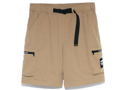 BAPE Side Pocket Detachable Relaxed Fit Pants Beige