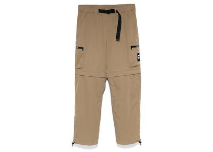 BAPE Side Pocket Detachable Relaxed Fit Pants Beige