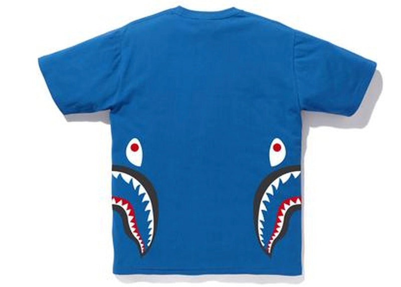 BAPE Side Shark Tee Blue/Black