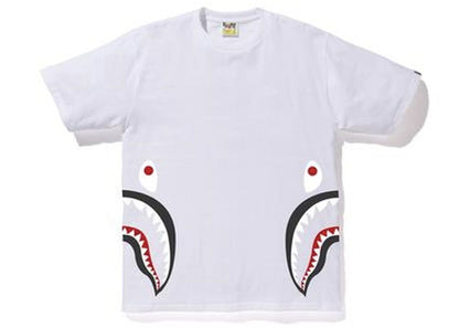 BAPE Side Shark Tee White/Black