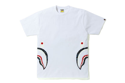 BAPE Side Space Camo Shark Tee White