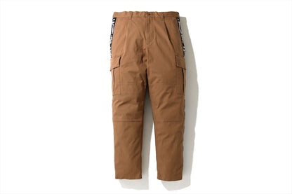BAPE Side Tape Stretch 6 Pocket Pants Beige