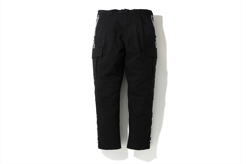 BAPE Side Tape Stretch 6 Pocket Pants Black
