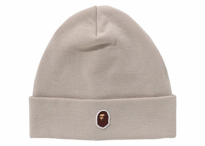BAPE Silicon Ape Head Knit Cap Beige