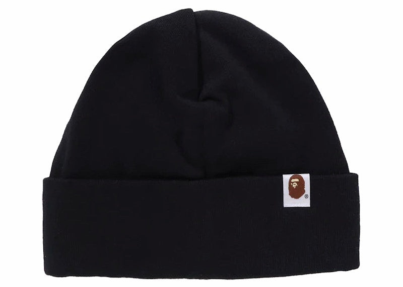 BAPE Silicon Ape Head Knit Cap Black
