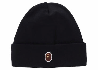 BAPE Silicon Ape Head Knit Cap Black