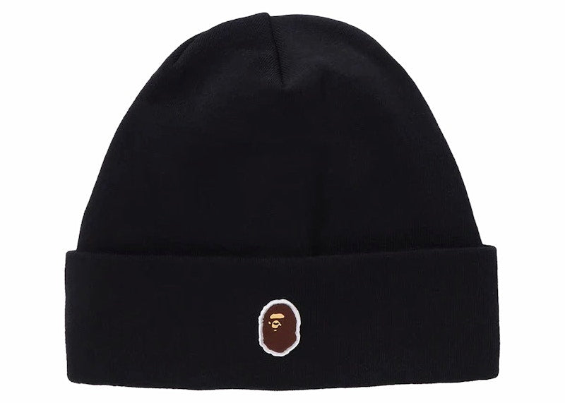 BAPE Silicon Ape Head Knit Cap Black