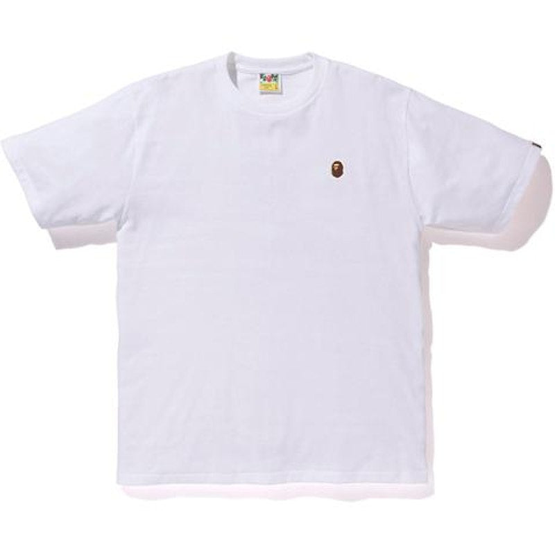 BAPE Silicon Ape Head One Point Tee White