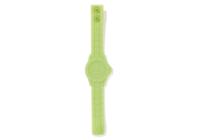 BAPE Silicon BAPEX Bracelet Green