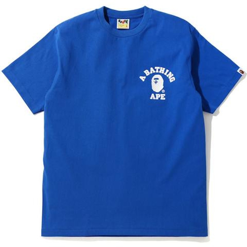BAPE Silicon College One Point T-shirt Blue