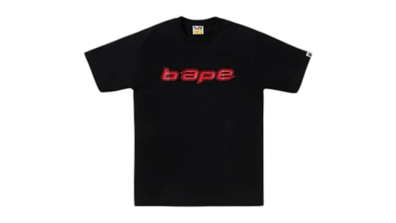 BAPE Silicon Logo Tee Black