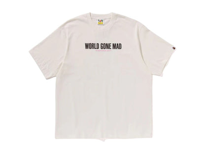 BAPE Slogan Relaxed Fit Tee Ivory