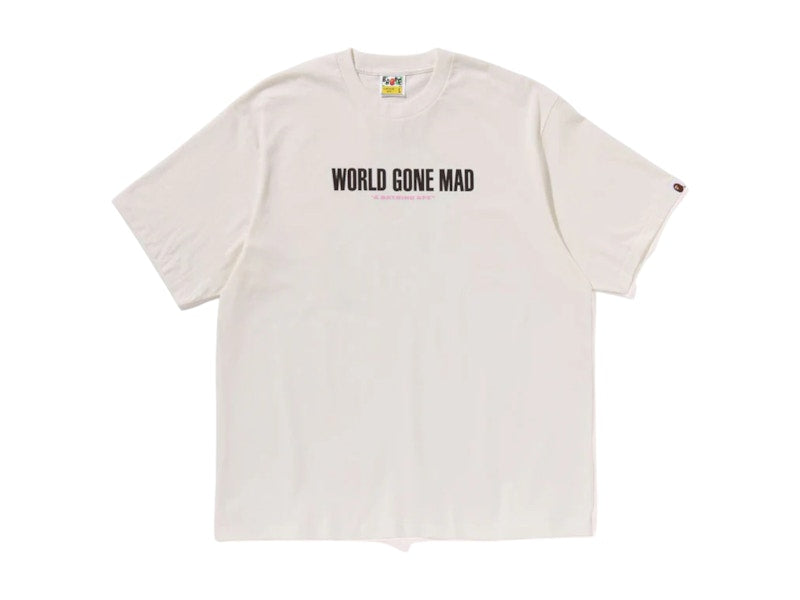 BAPE Slogan Relaxed Fit Tee Ivory