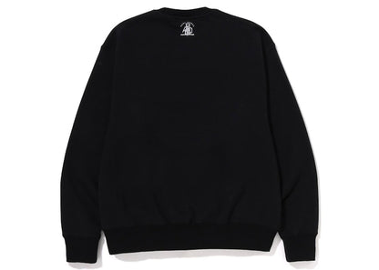 BAPE Smooth NYC Logo Relaxed Fit Crewneck Black