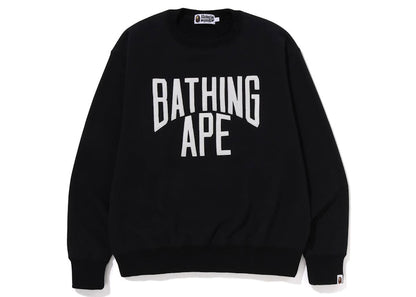 BAPE Smooth NYC Logo Relaxed Fit Crewneck Black