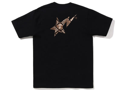 BAPE Snake Bape Sta Logo Tee Black Beige