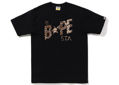 BAPE Snake Bape Sta Logo Tee Black Beige