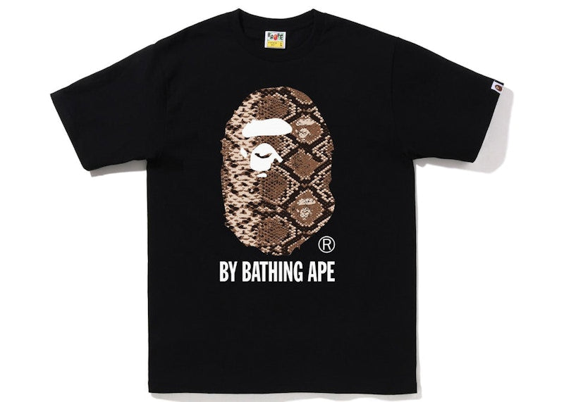 BAPE Snake By Bathing Ape Tee Black Beige
