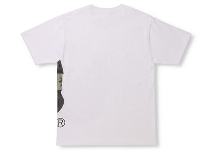 BAPE Snow Pattern Side Big Ape Head Tee White/Black