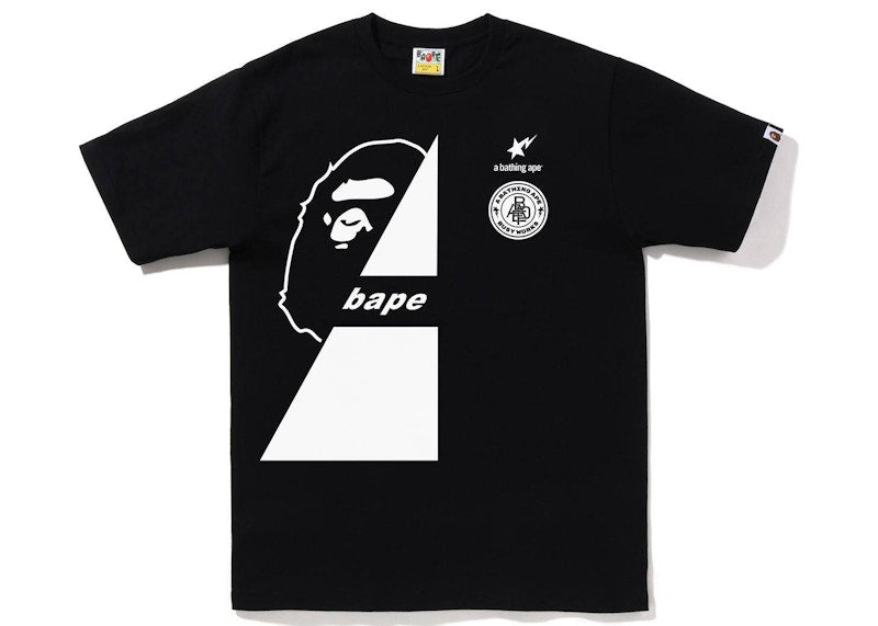 BAPE Soccer #3 Tee Black