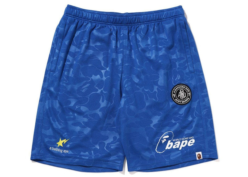 BAPE Soccer Game Shorts Blue