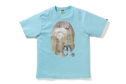 BAPE Social Distance Big Ape Head Tee Saxe