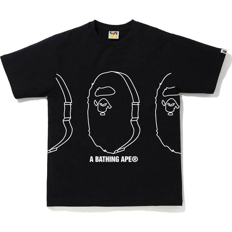 BAPE Solid Ape Head Tee Black