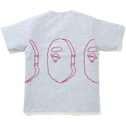 BAPE Solid Ape Head Tee Gray