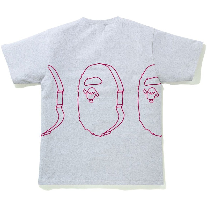 BAPE Solid Ape Head Tee Gray