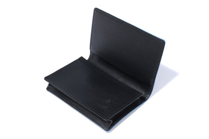 BAPE Solid Camo Business Card Case Black