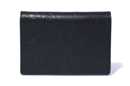 BAPE Solid Camo Business Card Case Black