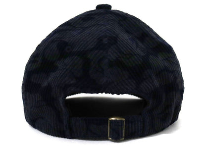 BAPE Solid Camo Corduroy Panel Cap Navy