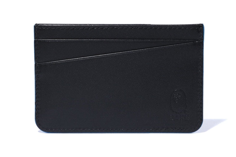 BAPE Solid Camo Card Case Black