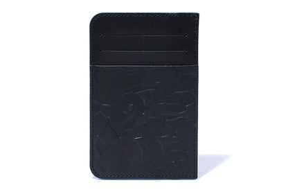 BAPE Solid Camo Card Case Black