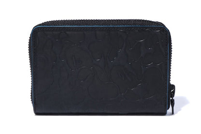 BAPE Solid Camo Coin Case Black