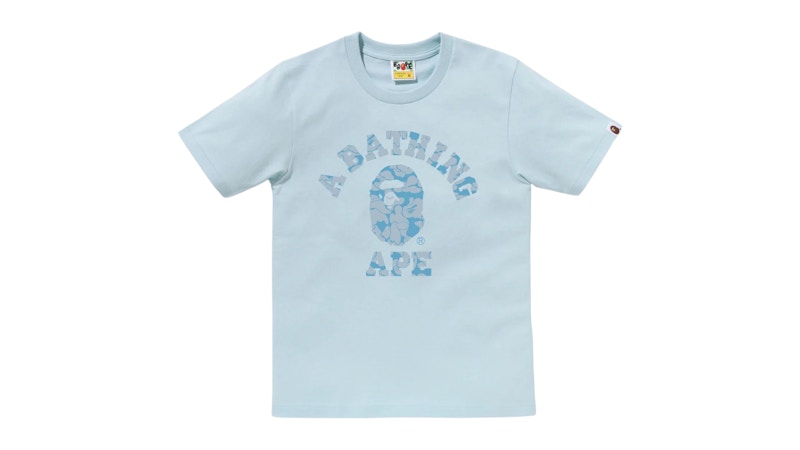 BAPE Solid Camo College Tee Blue