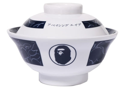 BAPE Solid Camo Donburi Japanese Rice Bowl White