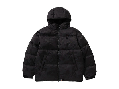 BAPE Solid Camo Jacquard Down Jacket Black