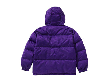 BAPE Solid Camo Jacquard Down Jacket Purple