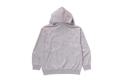 BAPE Solid Camo Jacquard One Point Relaxed Fit Zip Hoodie Grey