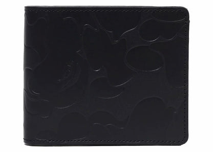 BAPE Solid Camo Leather I Wallet Black