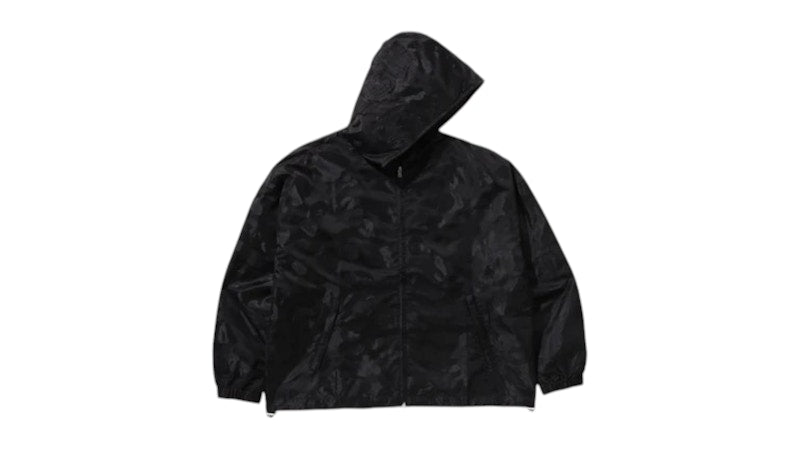 BAPE Solid Camo Shark Full Zip Jacket Black