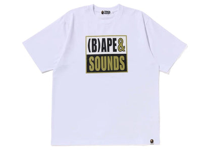 BAPE Sounds Logo Tee White