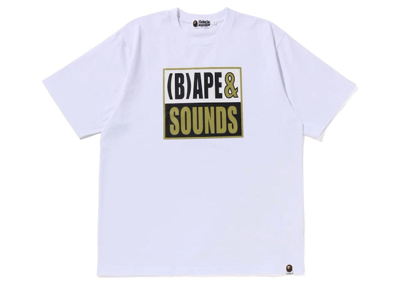 BAPE Sounds Logo Tee White