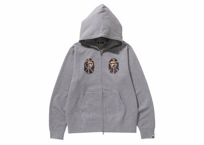 BAPE Souvenir Full Zip Hoodie Gray